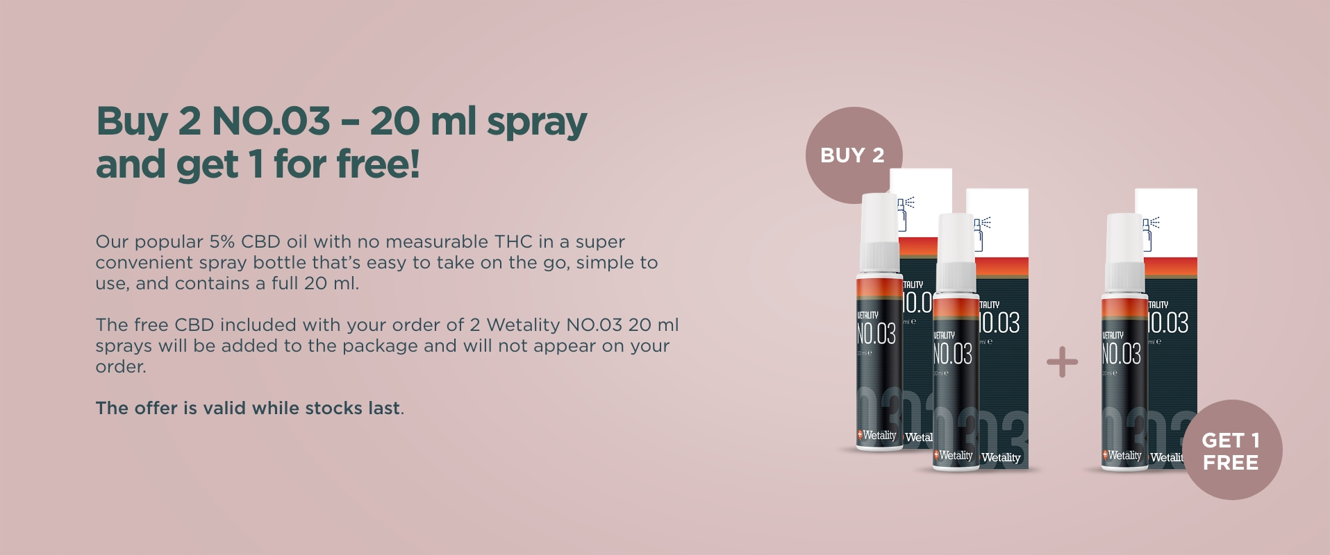 Wetality NO.03 20 ml spray offer