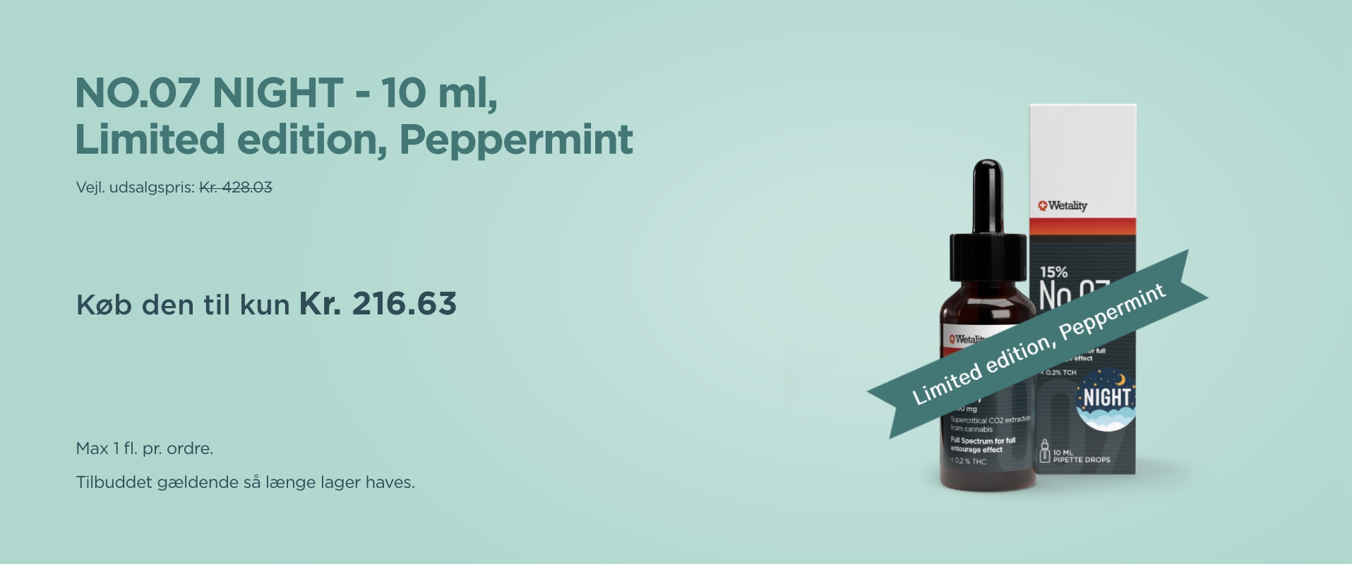 NO.07 NIGHT – 10 ml, Limited edition, Peppermint