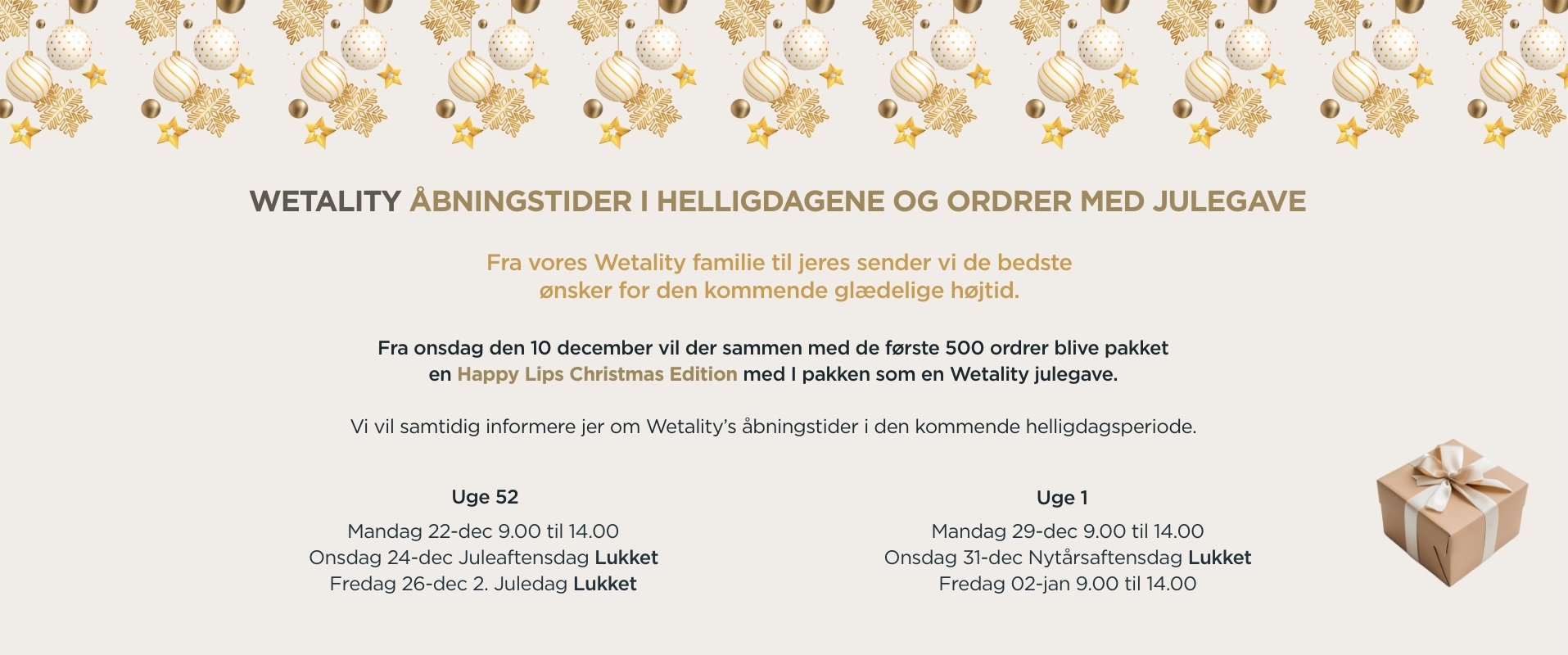 Wetality NY working hours