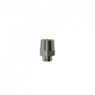 Stainless steel straight nipple connector
