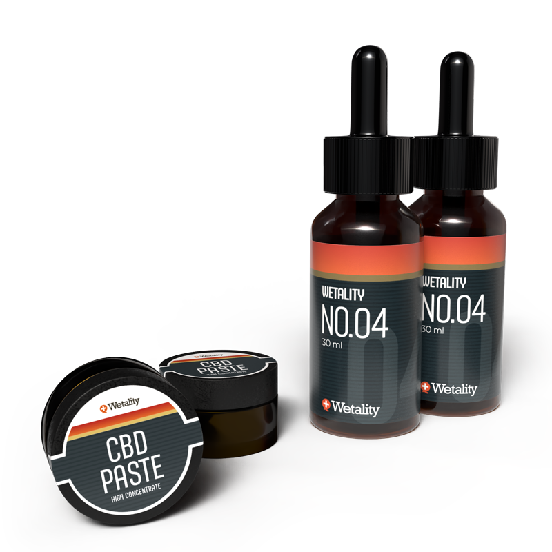 CBD 2x2 Paste and drops Wetality Package